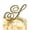 Gold, variant on Le Prise Rhinestone Letter Wedding Cake Topper