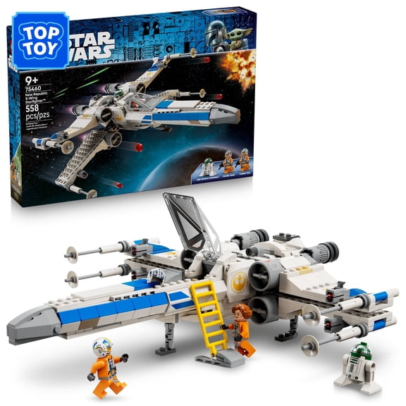 LEGO Star Wars New Republic X-Wing Starfighter Building Toy - Build and Display Set for Boys & Girls, Ages 9 - Star Wars Gift for Birthdays & Fans - 75460