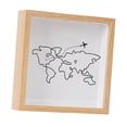 thumbnail image 4 of DOLITY Shadow Box Frame Memory Box for Concert Movie Theater Sporting Event Tickets wood color 20x20cm, 4 of 9