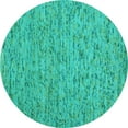thumbnail image 1 of Ahgly Company Indoor Round Abstract Light Blue Contemporary Area Rugs, 5' Round, 1 of 4