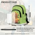 thumbnail image 7 of Xixirimido Green Capybara Sunflower Pattern Small Crossbody Purses Bags for Women Men Travel, Chest Sling Bag Women Casual Cross Body Bag Sling Backpack, 7 of 7