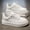 White Upgrade Version, variant on Men' Chunky Platform Sneakers for Casual Wear (Chunky Sole for Height) - New Arrival) with Upper & PVC Sole - Low-Top Lace-Up All-Season Streetwear, Minimalist Urban Footwear