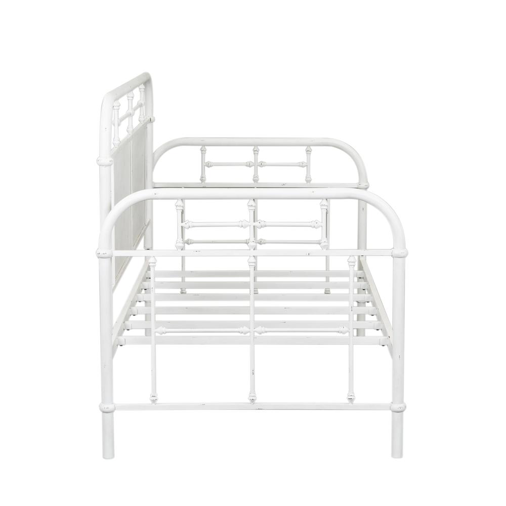 Liberty Furniture Twin Metal Day Bed - Antique White, Distressed Metal Finish - image 5 of 6