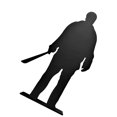thumbnail image 2 of Tabletop Shadow Figures, Metal Powder Coating Scratch Resistant Horror Movie Character 6 Inch Tall Multifunctional Silhouette Killers for  Yard Decor, 2 of 8