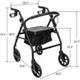 thumbnail image 6 of Steel Walker with Wheels Black, 6 of 12
