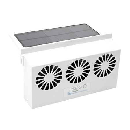 Solar 3 Fan Car Exhaust Fan Circulator Desktop Fan Mini Portable Air Conditioner Small Portable Air Conditioners Mobile Air Conditioner Quiet Operating Fan For Bedroom Personal Fan