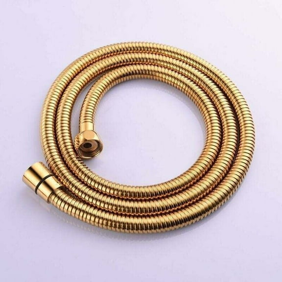 1.5m (59 inch) Gold Stainless Steel Flexible Shower Hose with Solid Brass Connector