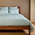 thumbnail image 3 of BedVoyage Queen Size Duvet Cover Set, Luxury 100% Viscose Derived from Bamboo, with 2 Standard Shams, Button Closure/Corner Ties, Silky-Soft, Lightweight & Cooling, 92x96, Full/Queen – Sky, 3 of 9
