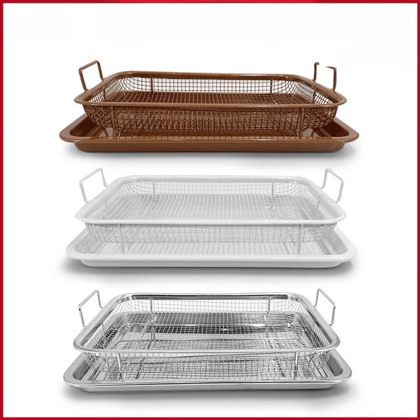 Cesta de acero inoxidable para hornear Utensilios para hornear en el horno Utensilios para hornear Accesorios para freidoras de aire Plato para barbacoa al aire libre Juego de platos para barbacoa