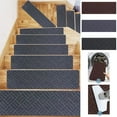 thumbnail image 1 of Sentmoon Stair Treads Non Slip 8X30In Non-Slip Floor Mats Embossed Non-lip Stair Mats Proof Step Stickers Suitable for Children The Elderly and Pet with Reusable Adhesive, 1 of 9