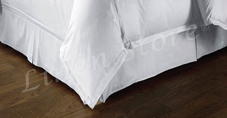 Maßgeschneidert Bett Rock Staub Rüschen Plissee 14" Tropfen Beige, Weiß Full, Queen, King - Bild 9 von 9