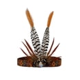 thumbnail image 1 of Diadema de plumas indio Fascinator indio Sombrero Decorativo Estilo nacional Corona para de danza gitana Mardi Gras Fiesta de Estilo A Salvador Banda para el cabello, 1 of 8