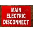 thumbnail image 3 of Main Electric Disconnect Sign (RED,Reflective, Aluminium 7X10,Rust Free) (ref-2201), 3 of 5