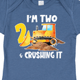 thumbnail image 4 of Inktastic I'm 2 and Crushing It Construction 2nd Birthday Boys or Girls Baby Bodysuit, 4 of 5