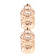 thumbnail image 1 of 2 Piezas Portavelas Candelabros De Forma Jaula Metálico Ornamento Decorativo, 1 of 9