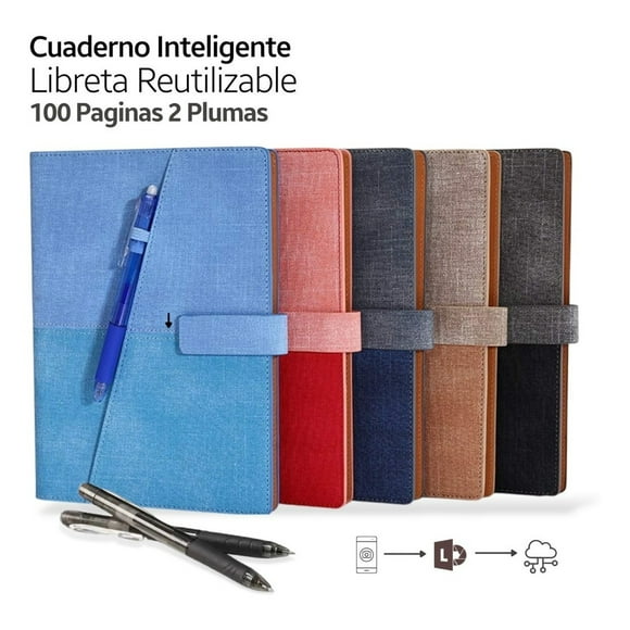 Cuaderno Inteligente Reutilizable Libreta 100 Pag 2 Plumas IFORU Profesional