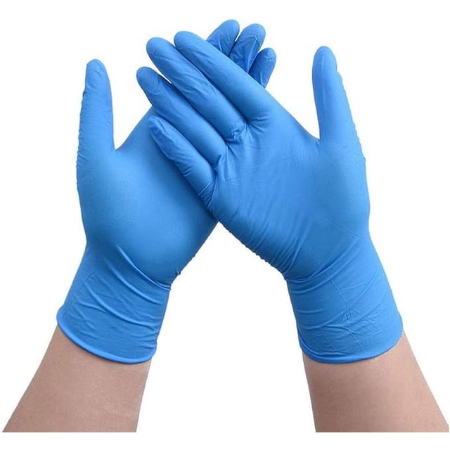 100PCS Nitrile Disposable Gloves , Latex Free Powder Free Glove ,Ship From Canada (Medium)