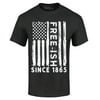 Shop4Ever Men's Free-Ish Since 1865 American Flag Graphic T-shirt