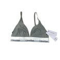 thumbnail image 3 of Calvin Klein Modern Cotton Unlined Triangle Bra, Grey Heather, Medium, 3 of 3
