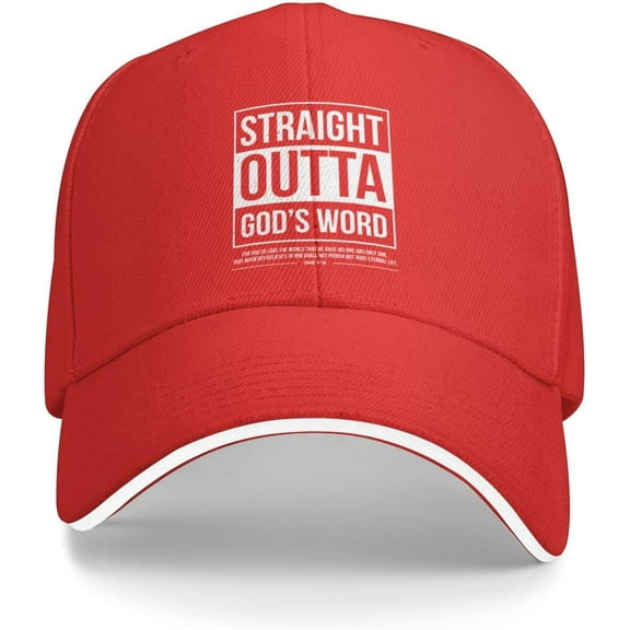 Straight Outta Gods Wor John 3: 16 Jesus Christian Lord Baseball Cap Sun Hat Gift Women Trucker Hat Men Dad Hat Black