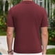 thumbnail image 4 of Mens Camisas de Verano de Punto de Color Sólido Manga Corta Cuello de Vuelta, Ligero Casual Bajo las Camisas para Hombres, 4 of 8