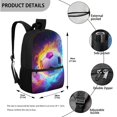 thumbnail image 5 of Yuyamidu Cool Soccer Ball 4 Piece Kids Backpack Set 17 Inch with Lunch Bag Pencil Case and Water Bottle Carrier School Backpack for Elementary and Middle School, 5 of 7