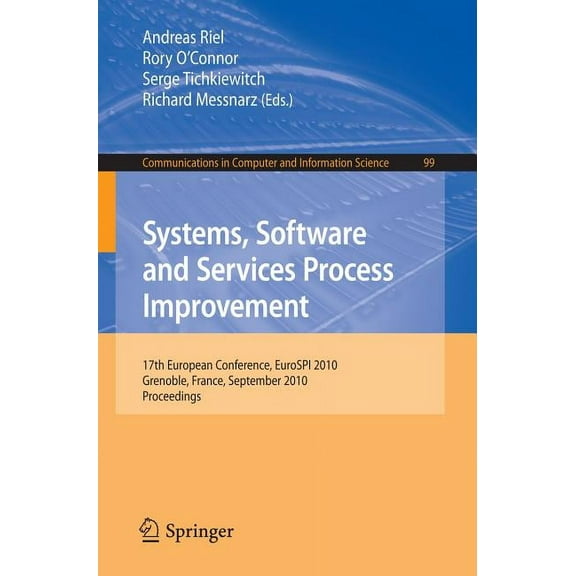 Communications in Computer and Informati Systems, Software and Services Process Improvement, Book 99, (Paperback)