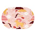 Super Absorbent Diatomaceous Earth Bath Mat Mountain Sheeps And Bird