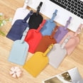 thumbnail image 3 of 11PCS 11 Colors Privacy Cover Label Tags PU Leather Labels Tags Horizontal Personalized Travel Suitcase Identifier with Adjustable Buckle Strap, 3 of 9