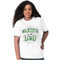 thumbnail image 5 of Rejoice In The Lord Christian Women's Graphic T Shirt Tees Brisco Brands M, 5 of 6