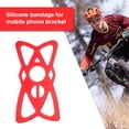 thumbnail image 1 of Bicicleta Bandas de silicona antideslizantes para soporte de teléfono para manillar de bicicleta (rojo), 1 of 4