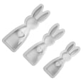 thumbnail image 1 of Bearachild 3 piezas de molde de silicona de Pascua, juego de 3 moldes de fundición de conejo para manualidades DIY, molde de silicona de Pascua Kits para hacer velas, 1 of 5
