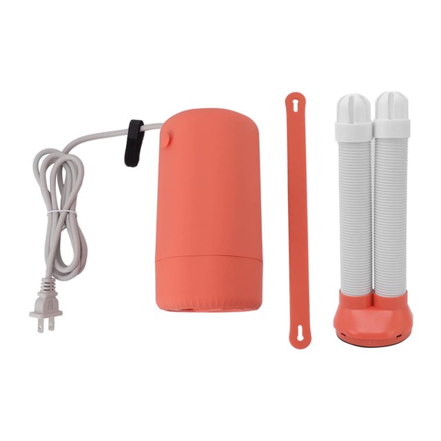 Secadora de ropa portátil Máquina secadora pequeña con tubo de secado de zapatos para viajes Casa Lavandería Naranja Enchufe de EE. UU. 110 V 200 W