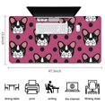 thumbnail image 5 of Long Mouse Pads for Desk,Cute Bulldogs Desk Mats on Top Of Desks, Desk Mouse Pad Extra Large with 3mm Non-Slip Base and Stitched Edge for Gaming,Office,Work,Home 47.3"x23.6", 5 of 6