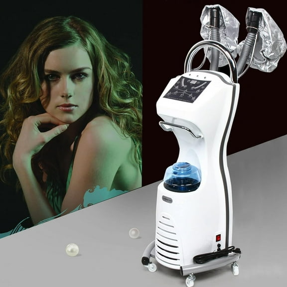 Miumaeov 7 in 1 Professional Stand Hair Steamer Hair Dryer Freestanding Rotating Salon Hair Dryer Perming Hairdress Salon SPA Machine Floor Stand Hair Dyeing Oil Treatment Machine with Wheels