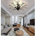thumbnail image 4 of WUZSTAR Modern Crystal Branches Chandelier Pendant Lamp Living Room Home Ceiling Fixture,Vintage Black Ceiling Light Flush Mount Ceiling Lighting Fixture, 4 of 6