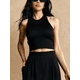 thumbnail image 4 of Blusa Crop Cuello Halter Canale Diseño Elegante y Comodidad, 4 of 5
