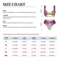 thumbnail image 6 of Wukai Colorful Tie Dye Stained Glass 3 Women's Bikini Set Two Piece,wimsuit High Waisted V Neck Twist Front Adjustable Spaghetti Straps Bathing Suit-Medium, 6 of 7
