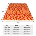 thumbnail image 3 of Honeii A Big Hot Dog Print Fleece Blanket - Throw Blanket for Bed, Sofa, Couch, Camping, and Travel , Microplush Ultra Soft Warm Blanket-40"x30", 3 of 7