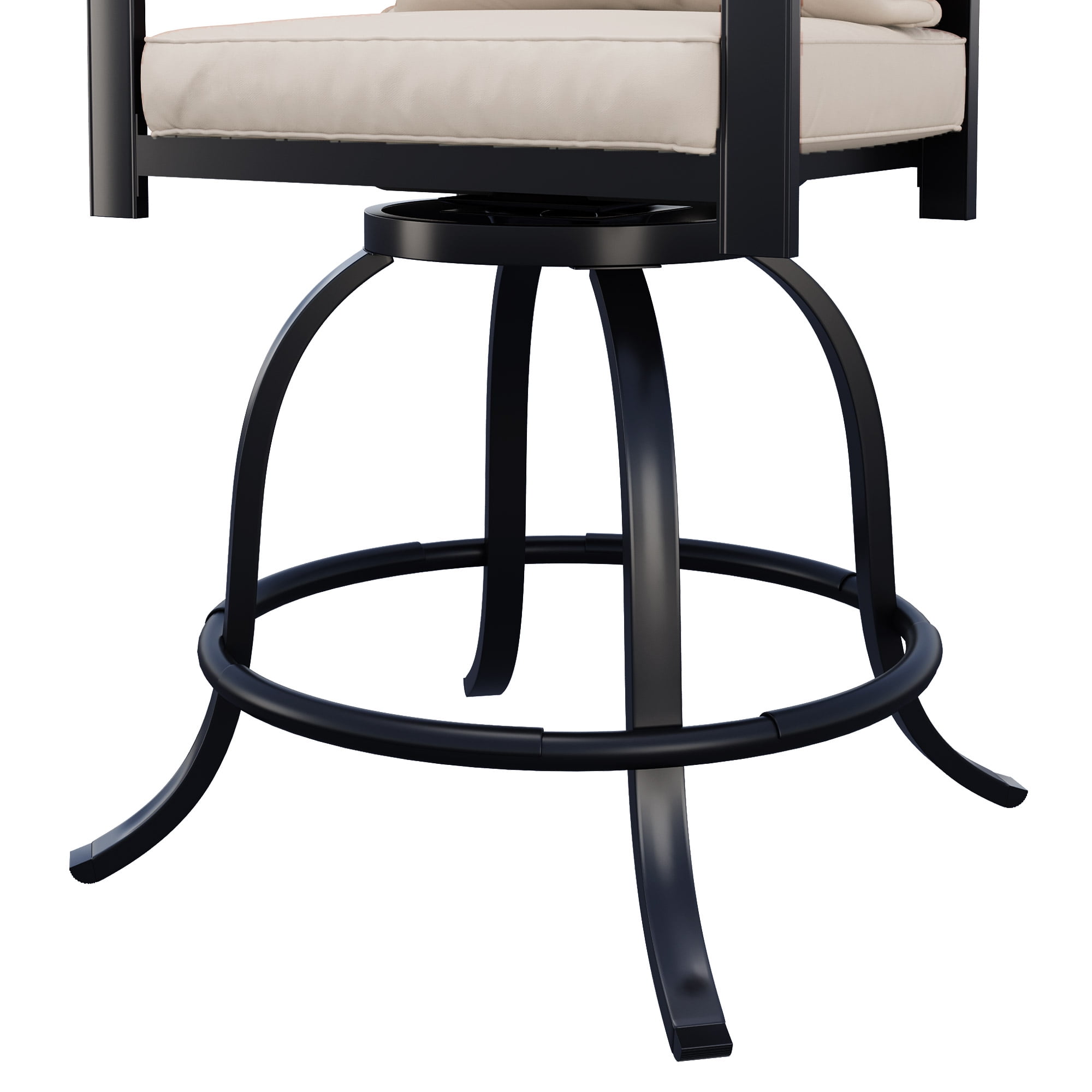 Uforic Outdoor Swivel Chairs Set of 2, Outdoor chairs, Versatile Chairs with 360° Swivel, thick cushion, and All-weather Material, Ideal for Patio, Backyard, Garden, and Porch, White