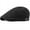 Black, variant on New Caps Men Women Washed Cotton Gastby Ivy Flat Newsboy Cap Adjustable Men Women Beret Cap Spring Summer Sun Hat