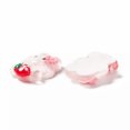 thumbnail image 3 of U8MO 100 pcs Transparent Resin Cabochons Rabbit with Strawberry Mixed Shpas 19~23mm, 3 of 4