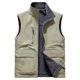 thumbnail image 1 of Ceisia Men's Fashion Stand Collar Zipper Sleeveless Tank with Pockets Versatile Casual Gift Outerwear, 1 of 8