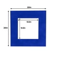 thumbnail image 3 of Royal Blue Suede Acid Free 20x20 Picture Frame Mats with White Core Bevel Cut for 10x10 Pictures -, 3 of 3
