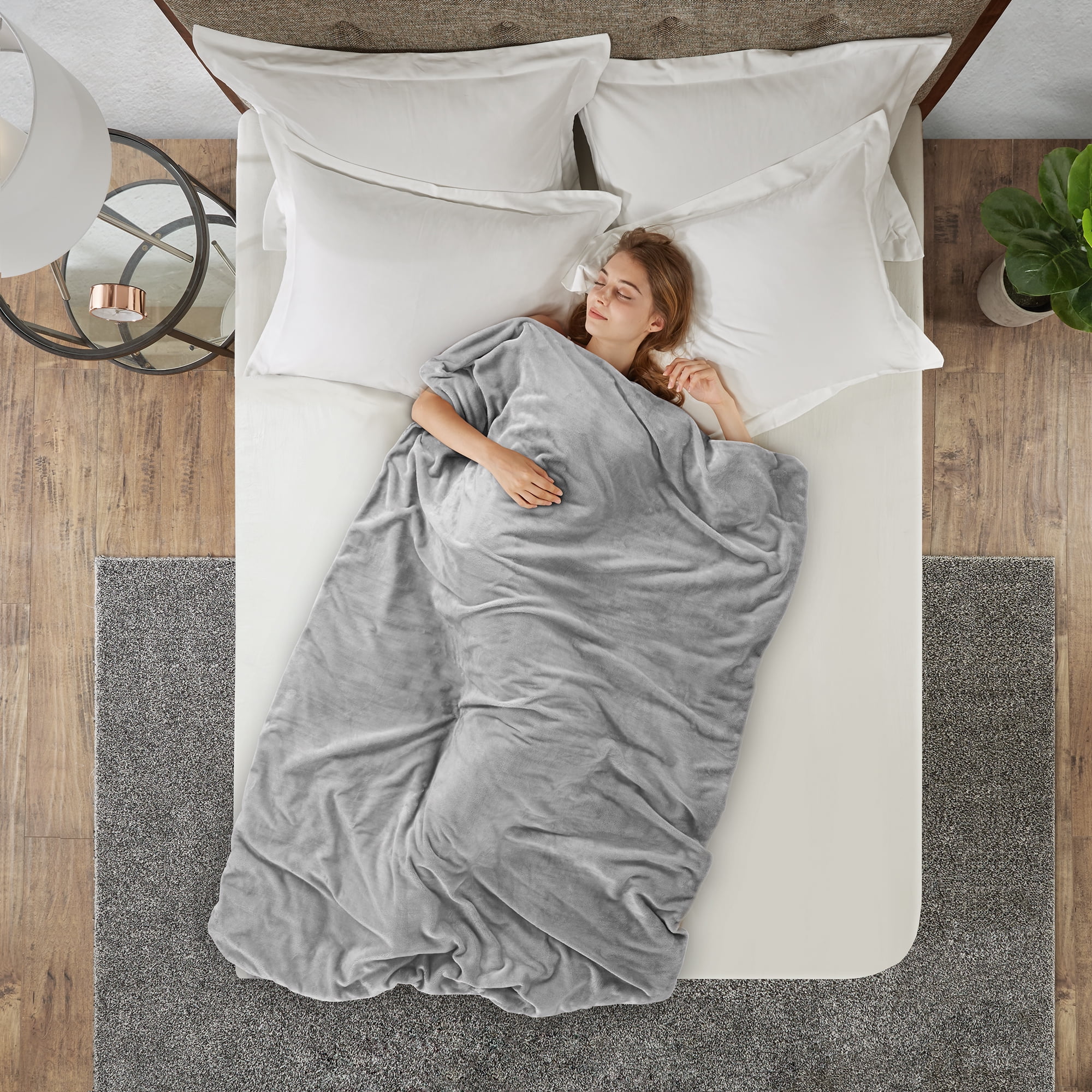 Comfort Classics Weighted Throw Blanket with Removable Cover - Walmart.com
