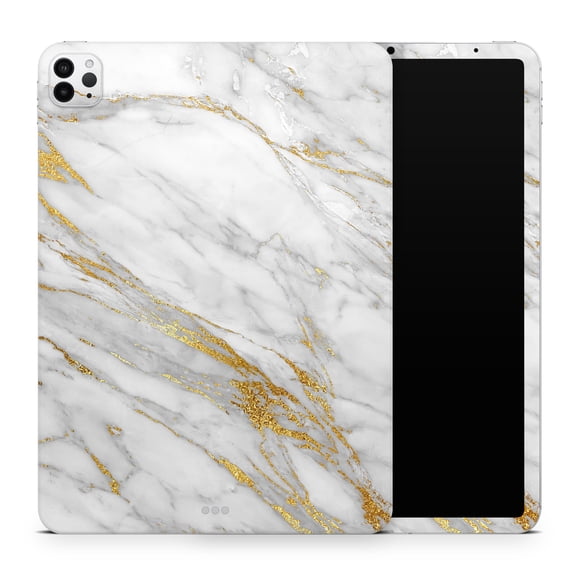 DesignSkinz Marble & Digital Gold Foil V4 Full-Body Skin Decal Wrap Cover for iPad (A1219/A1337)