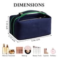 thumbnail image 4 of Fammart Travel Makeup Bag, Waterproof Canvas Cosmetic Bag Make Up Organizer Case for Women, Large Toiletry Bag Skincare Pouch for Toiletries Accessories Brushes, 4 of 8
