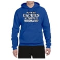 thumbnail image 2 of Wild Bobby, Only the Best Daddies Gets Promoted to Husband, Father's Day, Unisex Graphic Hoodie Sweatshirt, Royal, 3X-Large, 2 of 3