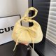 thumbnail image 1 of Bolso de hombro vintage para mujer, bolso de hombro plisado de cuero sintético con lazo, bolso de trabajo, 1 of 9