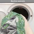 thumbnail image 6 of Leaf Dog Crate Cover, Watercolor Print Botanical Wild Palm Trees Leaves Ombre Design Image Exotic Jungle, Easy to Use Pet Kennel Cover for Medium Large Dogs, 35" x 23" x 27", Green White, by Ambesonne, 6 of 6